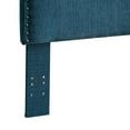 thumbnail image 4 of Benzara Hasselt Transitional Full queen Headboard, Dark Teal Finish-Color:Dark Teal, 4 of 6