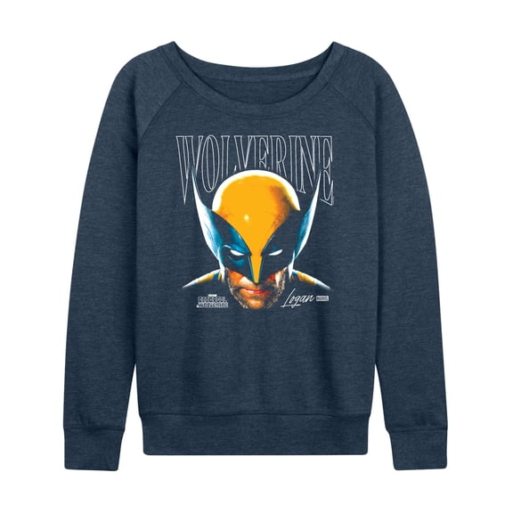 Marvel Wolverine - Masked Face - Women's French Terry Pullover Sweatshirt