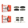 thumbnail image 1 of SIM Front Rear Semi-Metallic Brake Pads Kit for Car 2003-2006 Acura MDX KSM-100374, 1 of 8