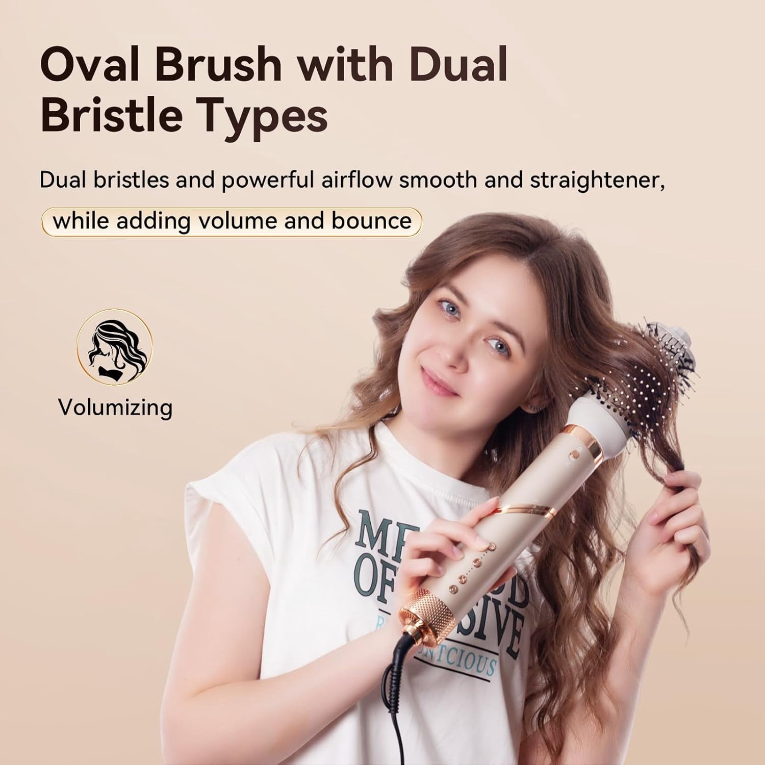 5-in-1 Hot Air Styler with Flex Hair Dryer & Diffuser - 110,000 RPM High-Speed Auto Wrap for Straight, Volumize, Wavy and Curly Hair