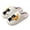 White-A, variant on Halloween Pumpkin Ghost Slippers for Women Men, Fuzzy Faux Fur Memory Foam House Slippers, Cozy Warm Non-Slip Bedroom Shoes, Spooky Holiday Costume Indoor Slippers