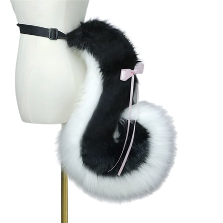 BESTSKY Animal Cosplays Costume Faux Furs Dog Cats Foxes Wolf Furry Tail Dog Ear Headbands