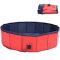 thumbnail image 2 of Folding Bathtub, Pet Bathing Tub No Water Leakage Large Space  Craftsmanship With Drain Port For Bathing At Any Time For Pets, 2 of 8