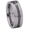 thumbnail image 3 of Celtic Dragon Infinity Knot Tungsten Carbide Ring, 3 of 9