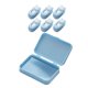 thumbnail image 1 of 4 pinzas para sábanas ajustables con pinzas para sábanas ajustables Azul claro, 1 of 9