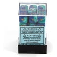 thumbnail image 3 of Blue and Teal Gemini Dice with Gold Pips D6 12mm (1/2in) Pack of 36 Chessex, 3 of 4