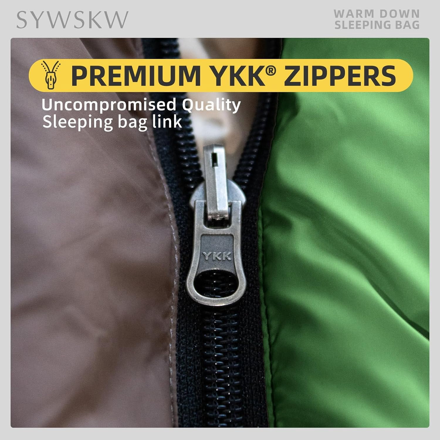 Down Sleeping Bag with Pillow, Ultralight Rectangular for Adults, Youth Backpacking,Hiking and Camping Outdoor YKK Two-Way Zipper 680 FP