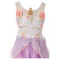 thumbnail image 3 of Toddler Girls Lovely Unicorn Pearl Tutu Tulle Birthday Party Flower Girl Dress Lilac 2T XS (P060818P), 3 of 4