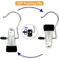 thumbnail image 3 of Boot Hangers for Closet, 100 Pack Hanging Clips Hook Clothes Pins for Laundry, Hanger Clips Towel Clips Boot Organizer for Home and Travel, Clothespins Clip Hangers for Pants Hats Socks Gloves, 3 of 7