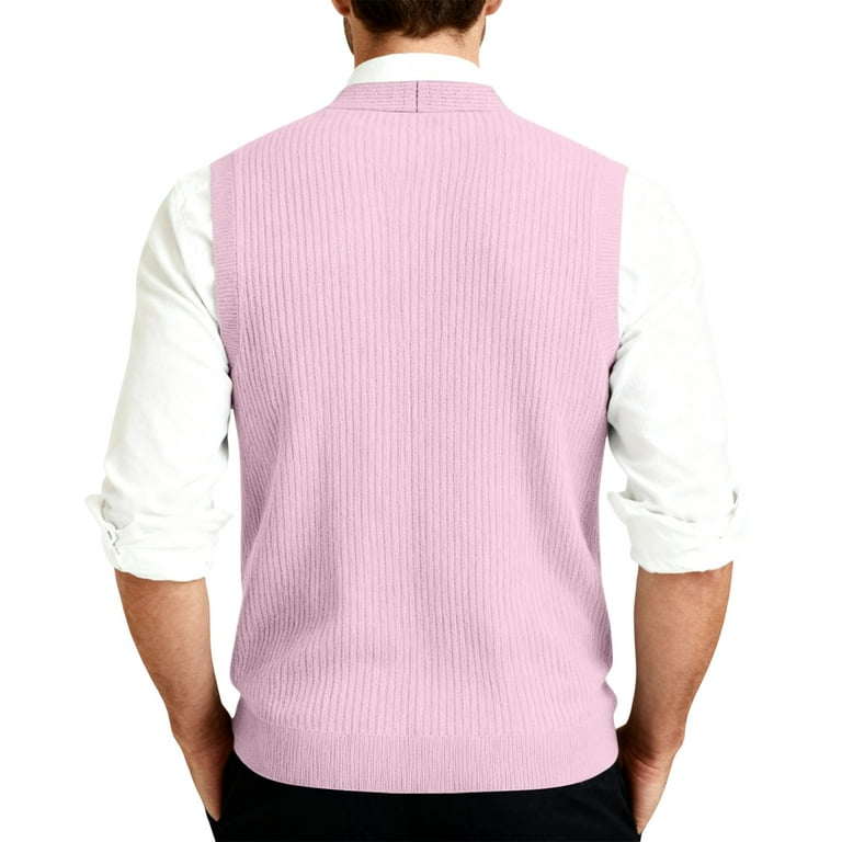 ニット/セーター PINK / COMPACT KNIT VEST WITH SHIRT ESTI KNIT VEST PINK – Fayt The Label