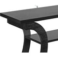 thumbnail image 3 of RTYJGD Console Table, 11.4"D x 47.2"W x 32.1"H Wood 3-Tier Storage, Rectangular Sofa Entryway Table with Arc Side Panels​,Black, 3 of 9