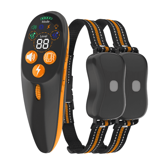 Rowyig Wireless Pet Fence System – Electric pet fence and training collar with remote control, portable trainer, with night light mode, suitable for 2 dogs.