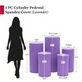 thumbnail image 4 of 1 Set, Spandex Pillar Covers for Metal Cylinder Pedestal Stands 5 Pcs/Set - Lavender Covers ONLY/Cylinder Pedestal Stands NOT INCLUDED, 4 of 4