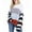 Gray, variant on AOOCHASLIY 2023 Womens Sweater Women's Fashion Long Sleeves Round Neck Color Matching Loose Tops Blouse Knitted Sweater