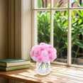 thumbnail image 4 of 20Pcs Fake Mums Flowers Artificial Silk Ball Flower Faux Chrysanthemum Wedding Arrangements Bouquets Home Garden Table Centerpieces (Pink Light Pink), 4 of 11