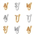 thumbnail image 4 of Punch-free nose stud copper inlaid zircon letter U-shaped nose clip nose ring piercing jewelry-1, 4 of 5