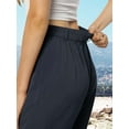 thumbnail image 3 of Womens Casual Wide Leg Pants High Waisted Button Down Straight Long Trousers Palazzo Pants, 3 of 8