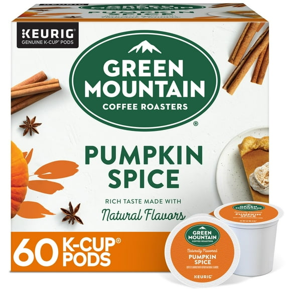 Green Mountain Coffee Roasters Pumpkin Spice Coffee, Single-Serve K-Cup Pods, 60 Count