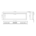 thumbnail image 4 of Modern Ember Highmark 60" W x 18.13" H x 6.4" D 85lb Smart Linear Electric Fireplace - Black, 4 of 11