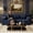 Blue, variant on 71" Compact Loveseat Couch, Memory Foam Corduroy Sofa for Bedroom, Living Room, Apartment, No Assembly