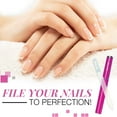 thumbnail image 2 of Lima de uñas de cristal Nail Tek Crystal con funda Fuchsia Med, 2 of 5