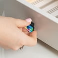 thumbnail image 6 of Watercolor Tie Dye Crystal Glass Cabinet Knobs 4 Pcs Drawer Handles for Kitchen Cabinets Dresser Cupboard Wardrobe, 6 of 7