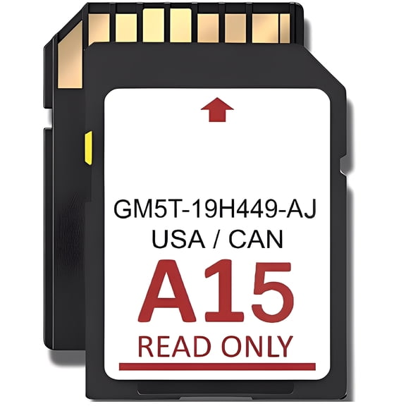 2025 Latest A15 Navigation SD Card Compatible with Ford/Lincoln, F150 Explorer Fusion Expedition Escape Edge MKC MKZ MKX Sync Navigation Accessories Update USA/Canada Maps,GM5T-19H449-AJ