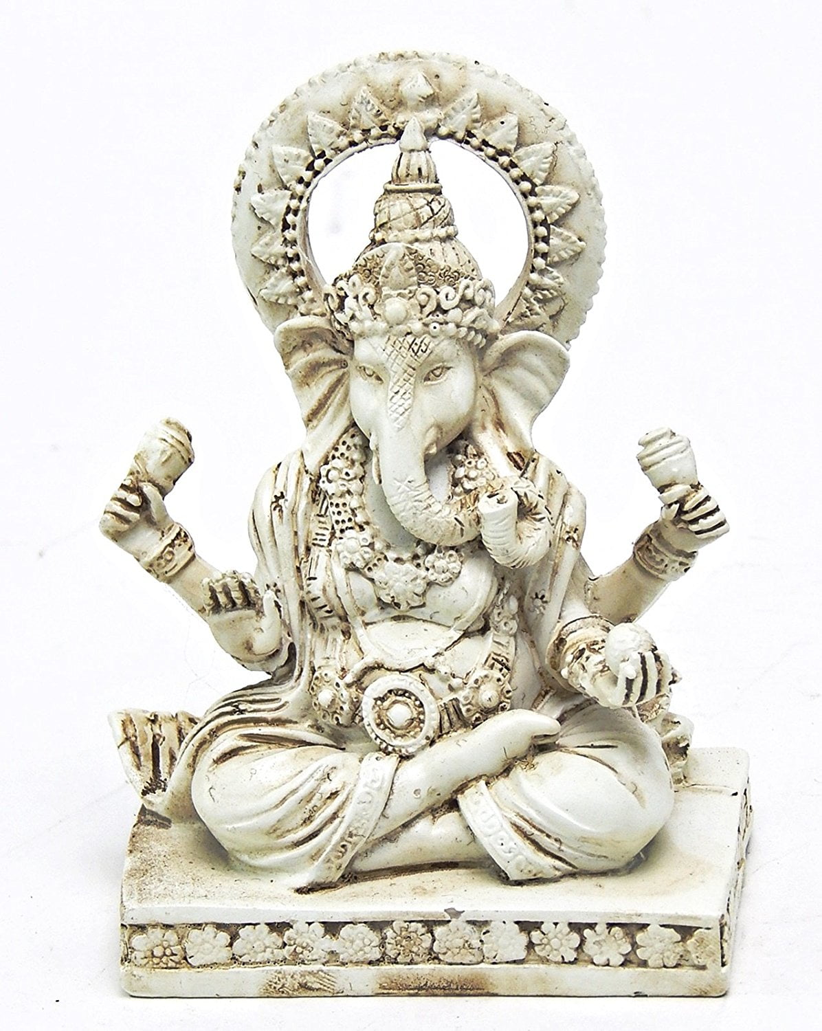Rare Lord Ganesh Ganesha Beautiful Statues Hindu Good Luck God 4.5