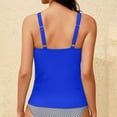 thumbnail image 6 of MSJUHEG High Waisted Tankini,Halter Top Swimsuits for Women,Skirted Swimsuits for Women,Blouson Tankini Top with Sporty Boy Shorts 2025,Womens Tankini Bathing Suits,Peplum Swimsuits for Women, Blue M, 6 of 6