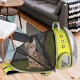 thumbnail image 4 of Sac à Dos Transparent Extensible pour Chat, Capsule Spatiale, Sac à Dos pour Visites, Jaune, 4 of 6
