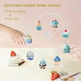 thumbnail image 3 of Ferris Wheel Cupcake Stand, 8 Cups Decorative Cupcake Holder, 360 Degree Rotatable Cupcake Display Stand, Metal Cupcake Stand, Dessert Serving Tray for Cupcake Candy Cookies Pastry Treats, 3 of 7