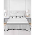 thumbnail image 3 of Grey Stripe Twin Size Down Alternative Comforter, Lightweight Comforter Quilt Bedding Set with Pillow Shams Modern Abstract Monochrome Geometric All Seasons Bed Comforter Duvet Insert 68"x86", 3 of 7