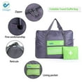 thumbnail image 4 of Deago Large Capacity Waterproof Foldable Lightweight Travel Duffel Bag Storage Bag Carry on Luggage Bag for Men Women (Green), 4 of 9