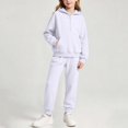 thumbnail image 2 of Vmvidoty Half Zip Drop Shoulder Long Sleeve Tracksuit 2 Piece Activewear Set Sweatsuits Toddler 5-6 Years, 2 of 8
