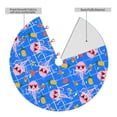 thumbnail image 2 of Lsque Tropical Jellyfishes Print Christmas Tree Skirt, Tree Skirt with Ties or Velcro, Perfect for Holiday Decorations, Halloween, and New Year-36", 2 of 7