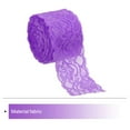 thumbnail image 3 of Unique Bargains Lace Trim 10 Yards 2 Inch Flower Elastic Lace Ribbons for Package Decoration Wedding Headbands Purple, 3 of 5