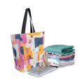 thumbnail image 2 of FORMRS Womens Canvas Tote Bag with Zipper Inner Pocket Shoulder Handbag, Art Geometric, 2 of 7