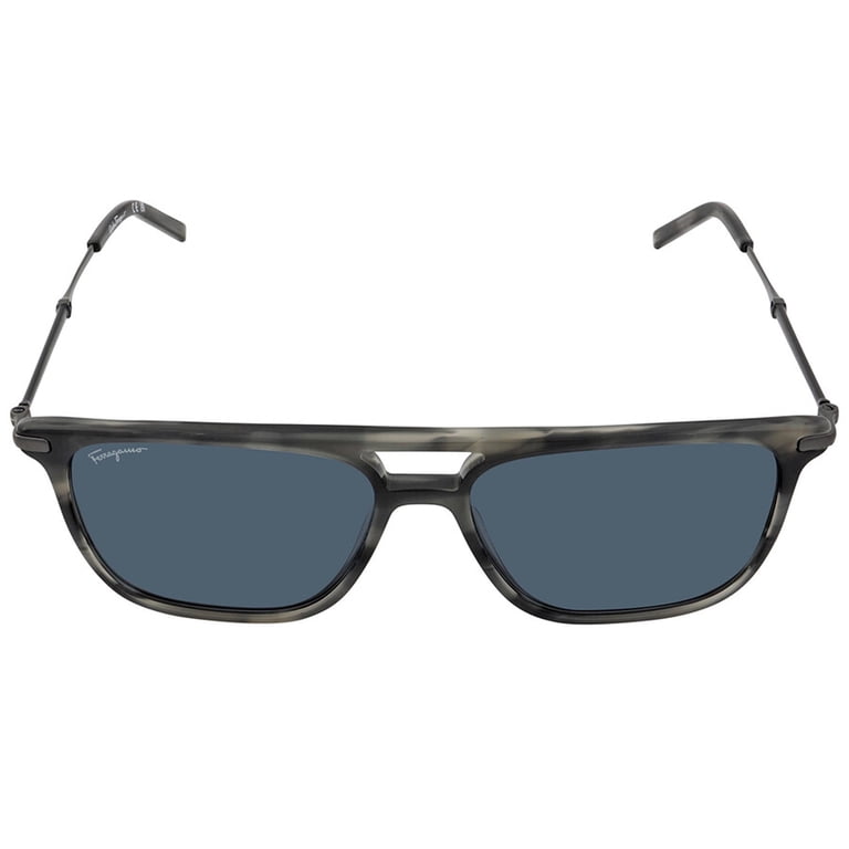 SALVATORE FERRAGAMO 57mm Square Sunglasses Blue SF960S Made In Italy Ferragamo Women main image 3