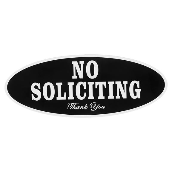 No Soliciting Sign Family Friends And Neighbors Welcome Front Door Sign Funny No Soliciting Plaque For House Yard Door Porch Home Wall Decor Black