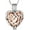 Rose gold, variant on Hollow Heart Cremation Locket Necklace Urn Jewelry For Ashes Hold Mini Heart Casket Keepsake Memorial Jewellery