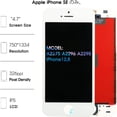 thumbnail image 3 of 【Original】LCD Display Compatible with iPhone SE 2020 Screen Replacement Touch Screen Digitizer kit for A2275, A2298, A2296 Full Assembly Repair Kits, 3 of 8