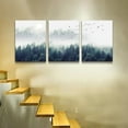 thumbnail image 4 of Hieng Wall Decorations For Living Room Canvas Wall Art For Bedroom Office Wall Decor Misty Forests Trees Wall Paintings Landscape Pictures Artwork Modern Posters Room Home Decor(only canvas), 4 of 6