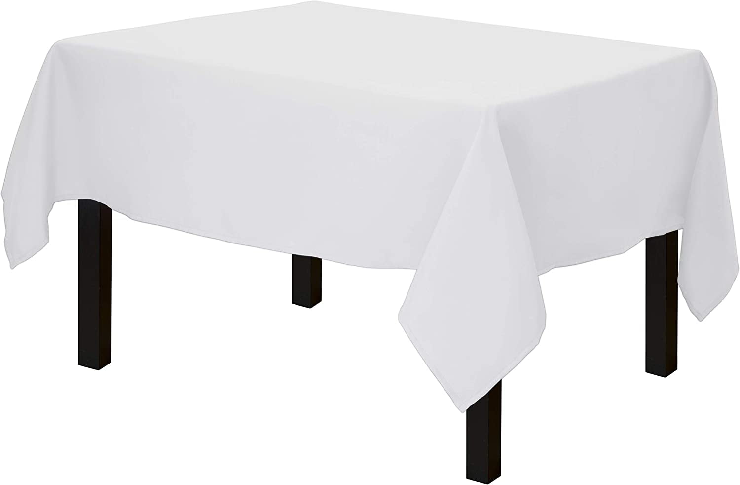 POLYESTER Wedding TABLECLOTH Rectangular Square Round Party Cover White Black UK 