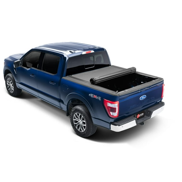 Revolver X4s Hard Roll Up Tonneau Cover | Fits 2021-2024 Ford F-150,F-150 Lightning | Lockable Aluminum With Vinyl | Premium Matte Finish | Includes Automatic Latching System