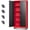 Black Red, variant on Letaya Metal Garage Storage Cabinets with Lock Door and Adjustable Shelves, Steel Tool Cabinets for Home,Office,Warehouse Organisieren (White, 75" H)
