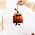 thumbnail image 2 of Uuiauoio Halloween Pumpkin Keychain Pendant Cute Resin Ornament for Car Keys Backpack Bag Charm Party Gift Souvenir Decoration, 2 of 5