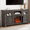 Grey, variant on Vacmaster 60-in White 2 Door Farmhouse TV Stand With 18in Fireplace Insert, Modern Wooden Media Cabinet, Large Barn-Style Home Entertainment Console, for TV up to 32-65in