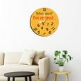 thumbnail image 3 of Soliyoahee Retirees Care Wall Clock 10inch Wooden Round Retro Clock Silent Non-tick Battery Powered for Retirees Retirement Gift (Orange Color), 3 of 6