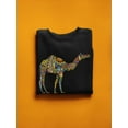 thumbnail image 3 of Colorful Camel With Patterns Sweatshirt Women -Image by Shutterstock, Female Medium, 3 of 4