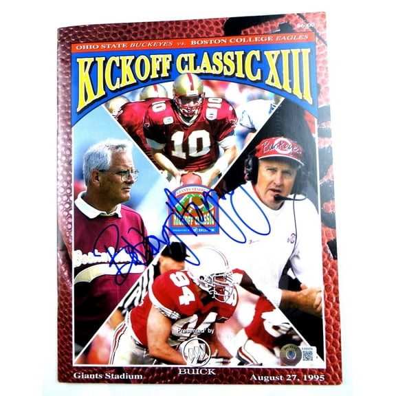 Bobby Hoying Signed Autographed Program Ohio State Buckeyes 1995 BAS BJ080056